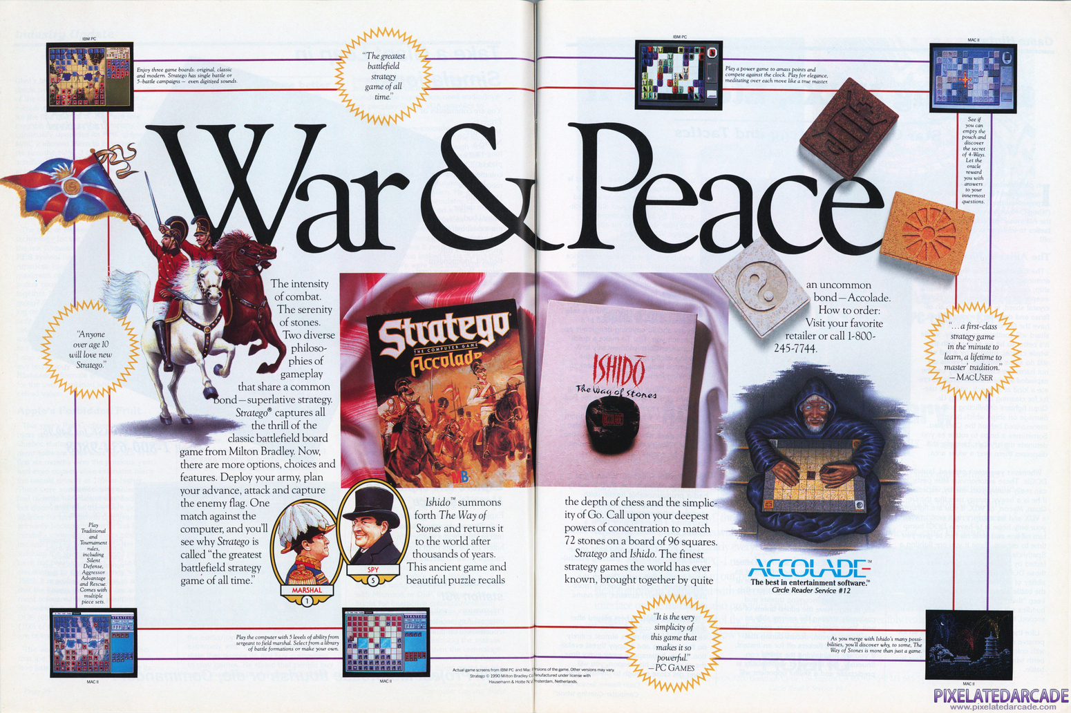 Ishidō: The Way of Stones Advertisement: Accolade December 1990 magazine ad