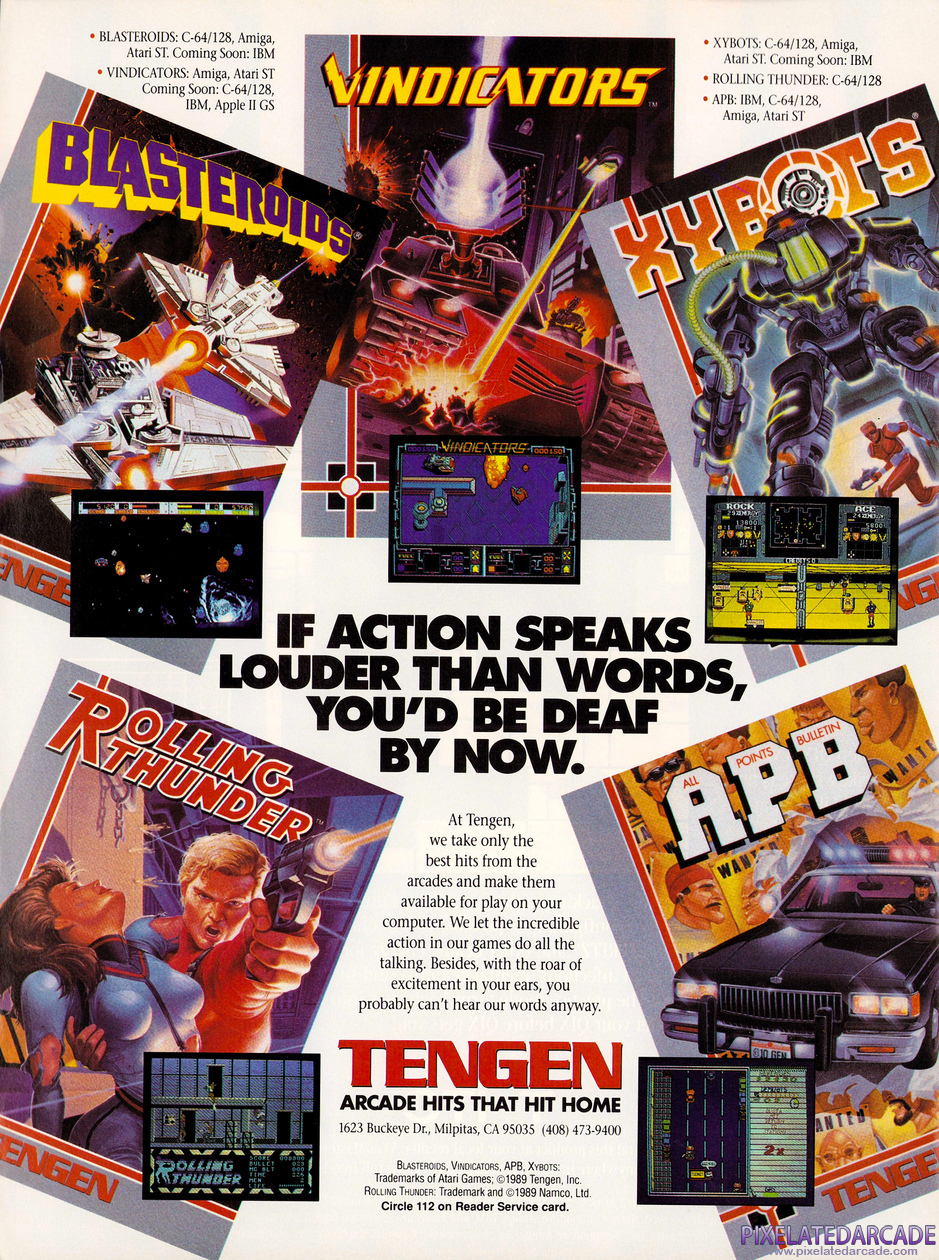  Advertisement: Tengen Inc. February 1990 magazine ad