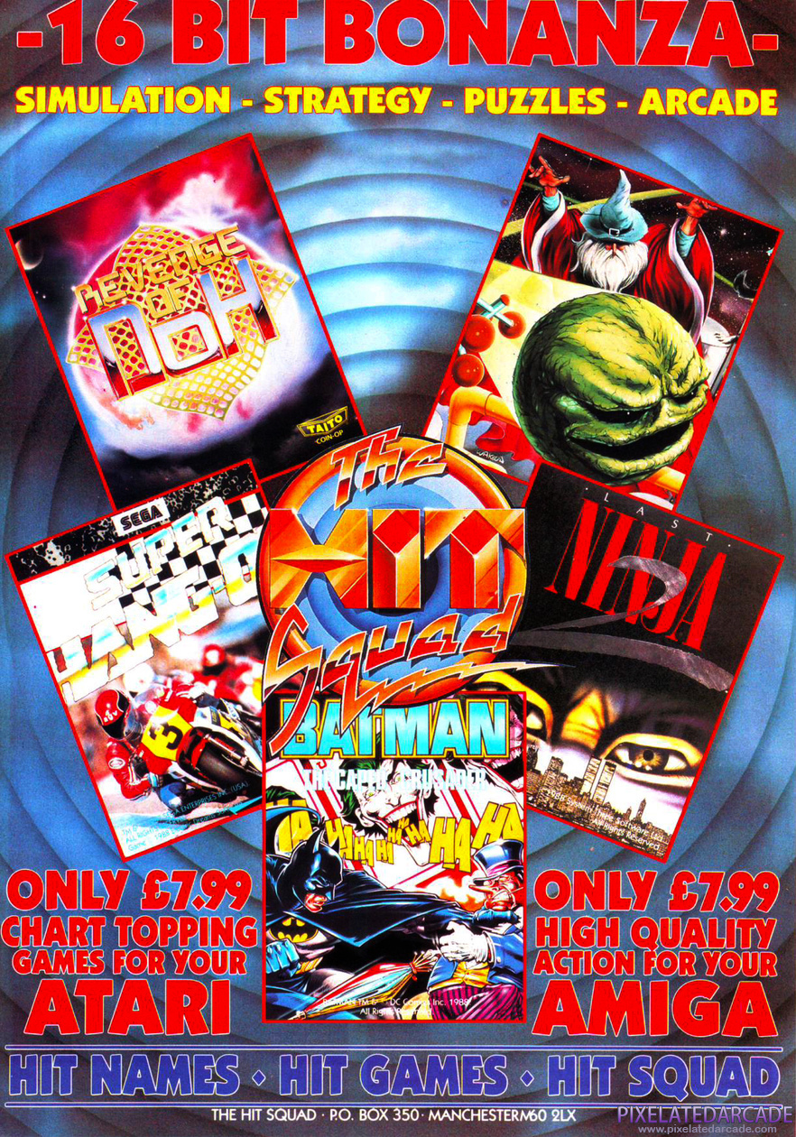 Last Ninja 2: Back with a Vengeance Advertisement: The Hit Squad April 1991 magazine ad