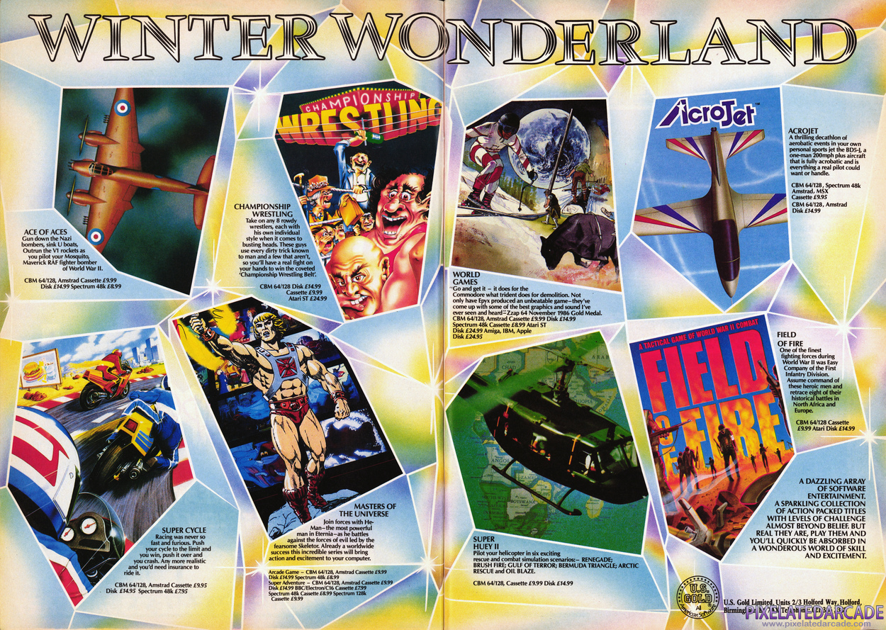 Ace of Aces Advertisement: U.S. Gold January 1987 magazine ad
