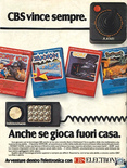CBS Electronics June 1984 magazine ad (Italian)