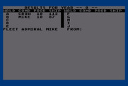 Galaxy for Atari 8-bit - Game start.