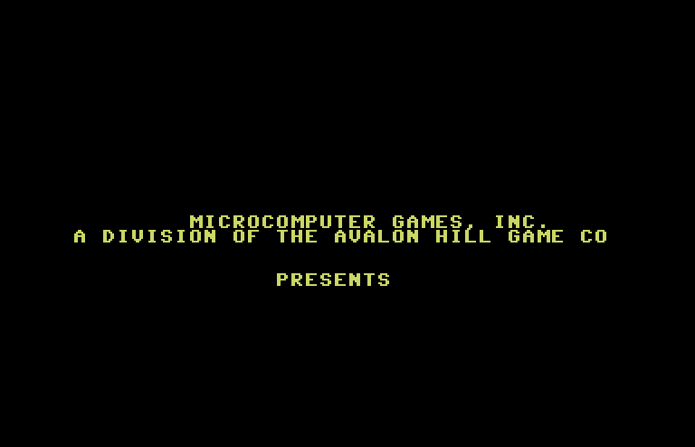 Galaxy Commodore 64 Screenshot: Introduction...