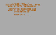 Galaxy for IBM PC/Compatibles - Introduction/copyright screen