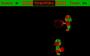 Fun House for IBM PC/Compatibles - Try to throw water balloons into the bucket.