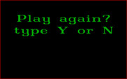 Fun House for IBM PC/Compatibles - Game over, play again?