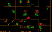 Fun House for IBM PC/Compatibles - Starting the fun house maze.