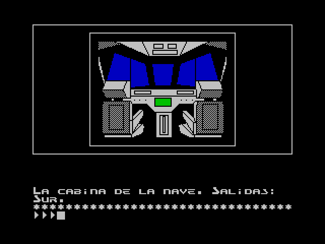 Mega-Corp ZX Spectrum Screenshot: Starting location.