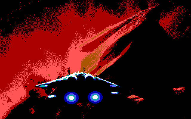 Menace IBM PC/Compatibles Screenshot: Introduction screen.