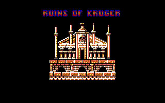 Menace IBM PC/Compatibles Screenshot: The fifth level is called Ruins of Kruger.