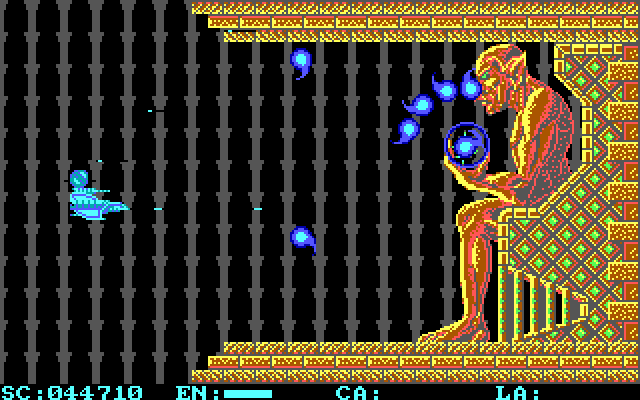 Menace IBM PC/Compatibles Screenshot: The fifth end of level boss.