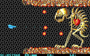 Menace for IBM PC/Compatibles - Shoot the heart to destroy the third boss.
