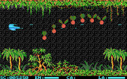 Menace for IBM PC/Compatibles - These giant green blobs are almost impossible to defeat if you don't have any speed ups.