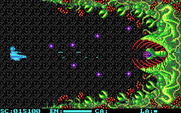 Menace for IBM PC/Compatibles - The fourth end of level boss.