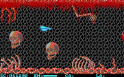 Menace for IBM PC/Compatibles - Giant skulls home in...