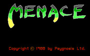 Menace for IBM PC/Compatibles - Title screen.