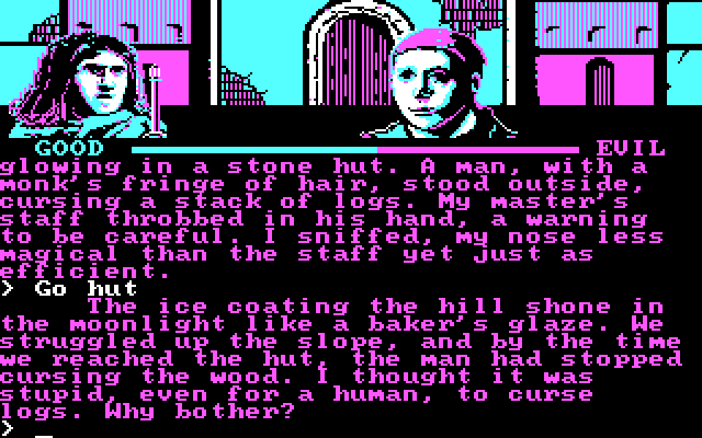 I, Damiano: The Wizard of Partestrada IBM PC/Compatibles Screenshot: Lots to learn in the hut.