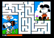 Peanuts Maze Marathon for Apple II - This time we're trying to help Snoopy...