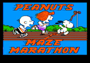 Peanuts Maze Marathon for Apple II - Title screen.
