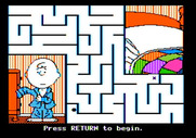 Peanuts Maze Marathon for Apple II - Ready to start the maze?