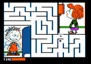 Peanuts Maze Marathon for Apple II - Almost solved the maze...