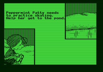 Peanuts Maze Marathon for Apple II - Peppermint Patty needs some help...