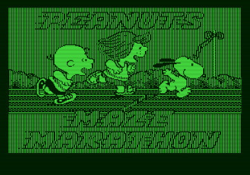 Peanuts Maze Marathon for Apple II - Title screen.