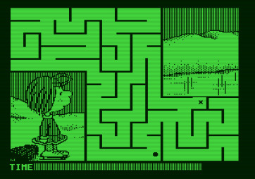 Peanuts Maze Marathon for Apple II - Successfully completed the maze!