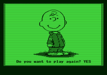 Peanuts Maze Marathon for Apple II - Play the game again?