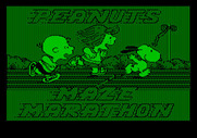 Peanuts Maze Marathon for Apple II - Title screen.