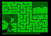 Peanuts Maze Marathon for Apple II - Successfully completed the maze!