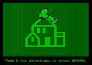 Peanuts Maze Marathon for Apple II - Random House logo; Press "D" to view the game directions.