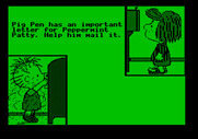 Peanuts Maze Marathon for Apple II - Helping out Pig Pen...