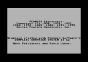 Peanuts Maze Marathon for Commodore 64 - Copyright information.