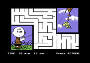 Peanuts Maze Marathon for Commodore 64 - I completed this maze in 10 seconds...