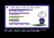 Peanuts Maze Marathon for Commodore 64 - How much time do you want?