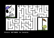 Peanuts Maze Marathon for Commodore 64 - Time for some golf...