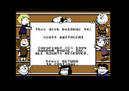 Peanuts Maze Marathon for Commodore 64 - Loading screen.