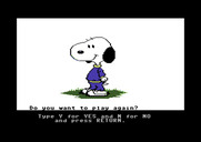 Peanuts Maze Marathon for Commodore 64 - Want to try again?