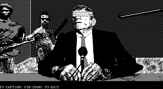 President is Missing, The IBM PC/Compatibles Screenshot: The president has been taken hostage!