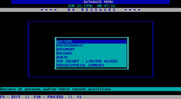 President is Missing, The for IBM PC/Compatibles - The database menu.