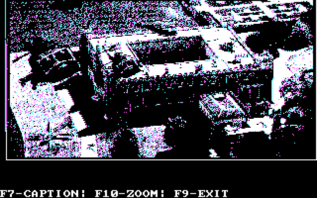 President is Missing, The IBM PC/Compatibles Screenshot: Examining some photos...