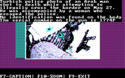 President is Missing, The for IBM PC/Compatibles - You can also show the captions on photos.