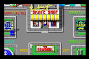 Skate or Die for Apple IIgs - Skate off to an event.