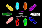 Skate or Die for Apple IIgs - Select your skateboard color.