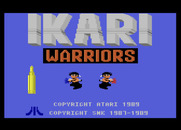 Ikari Warriors for Atari 7800 - Title screen.