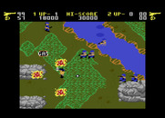 Ikari Warriors for Atari 7800 - Attempting to cross a river...