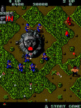 Ikari Warriors for Arcade - This jungle has many mysterious obstacles...