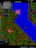 Ikari Warriors for Arcade - Blasting targets...
