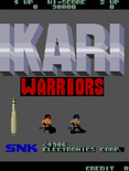 Ikari Warriors for Arcade - Title screen.